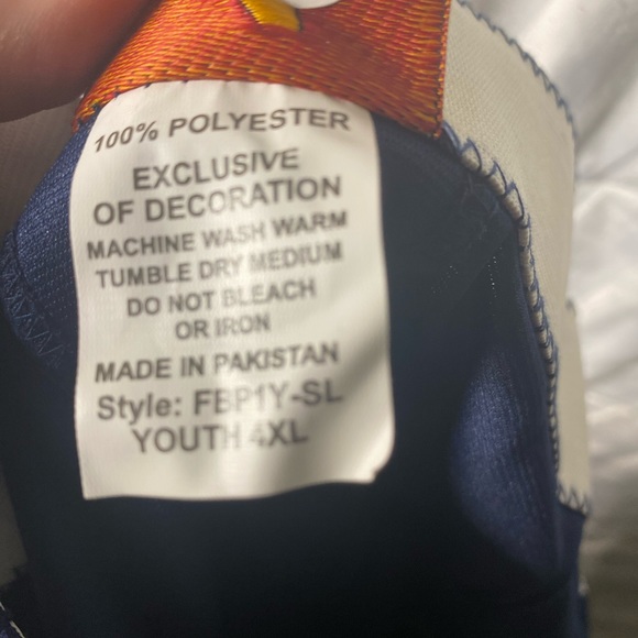 All Star Navy Blue Youth 4XL Football Pants - Picture 3 of 6